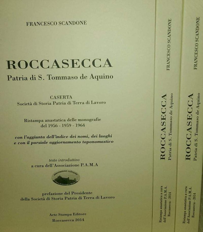 Ristampa di "Roccasecca Patria di S. Tommaso de Aquino"